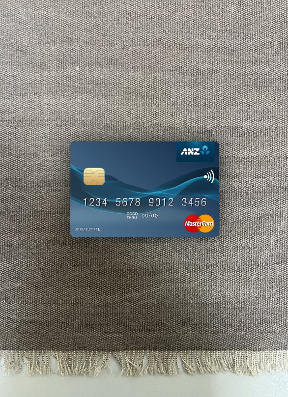 Download Samoa ANZ Bank mastercard photolook front Photoshop template